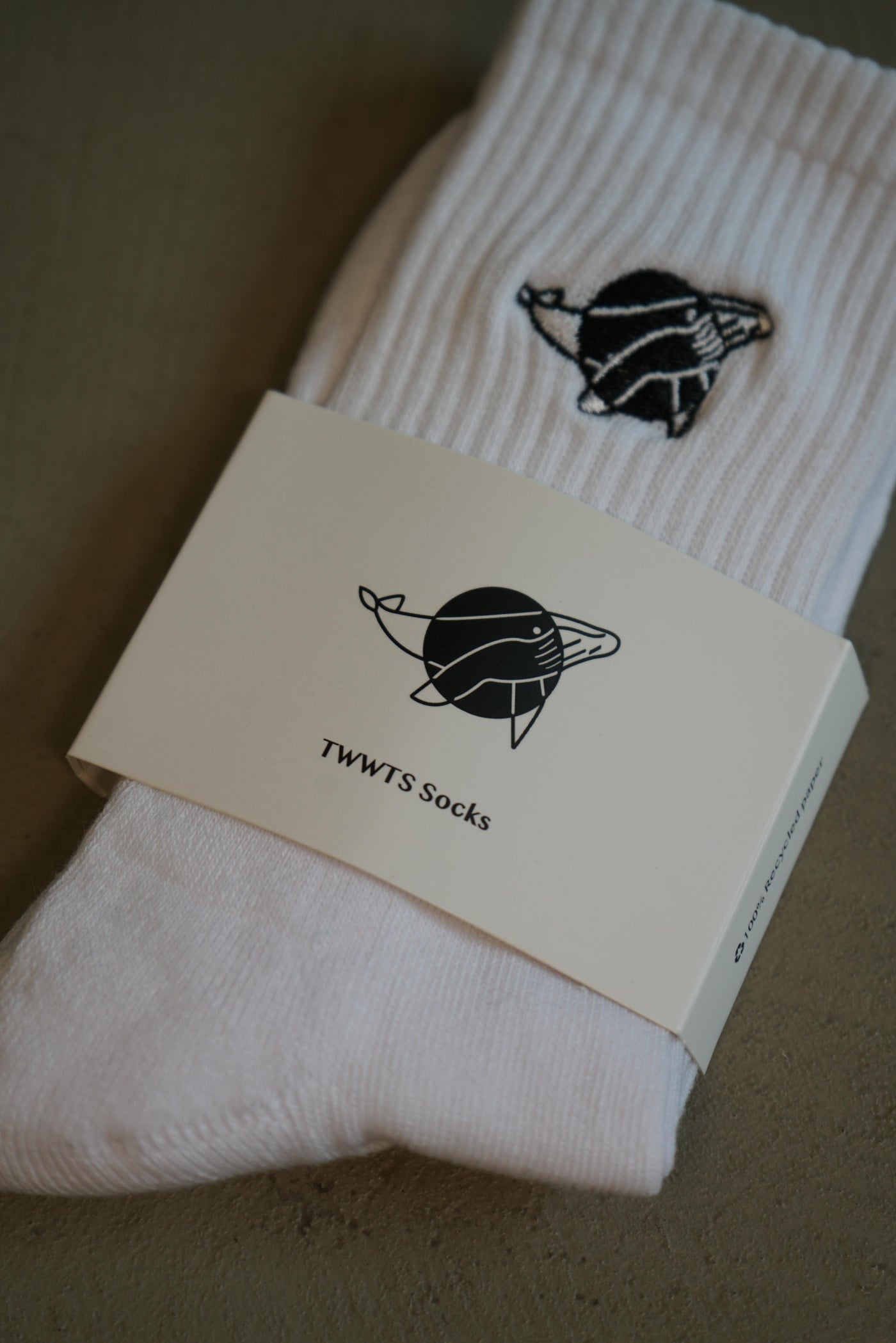 TWWTS Socks, organic cotton blend, one size