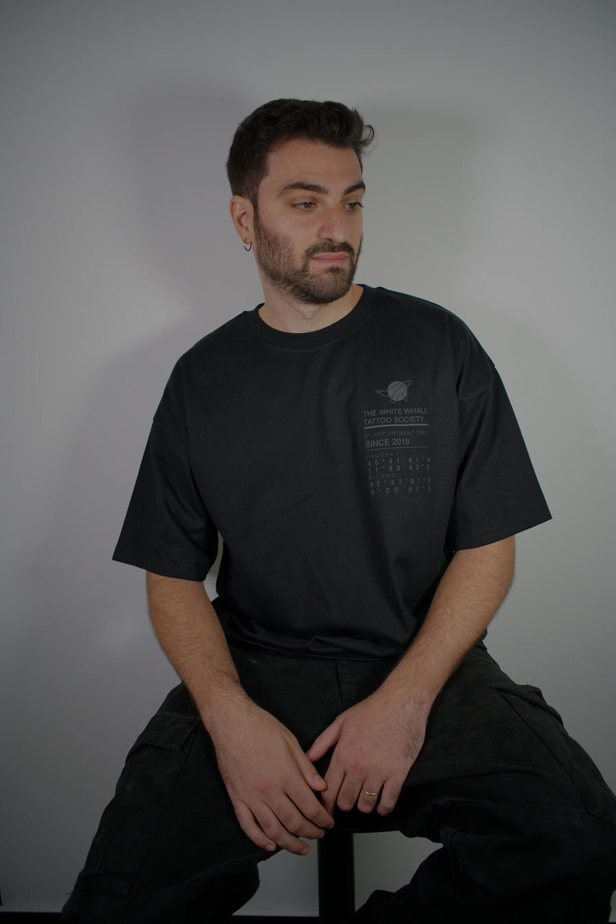 TWWTS Destination Tee in heavyweight 300 gsm cotton, The White Whale Tattoo Society merch