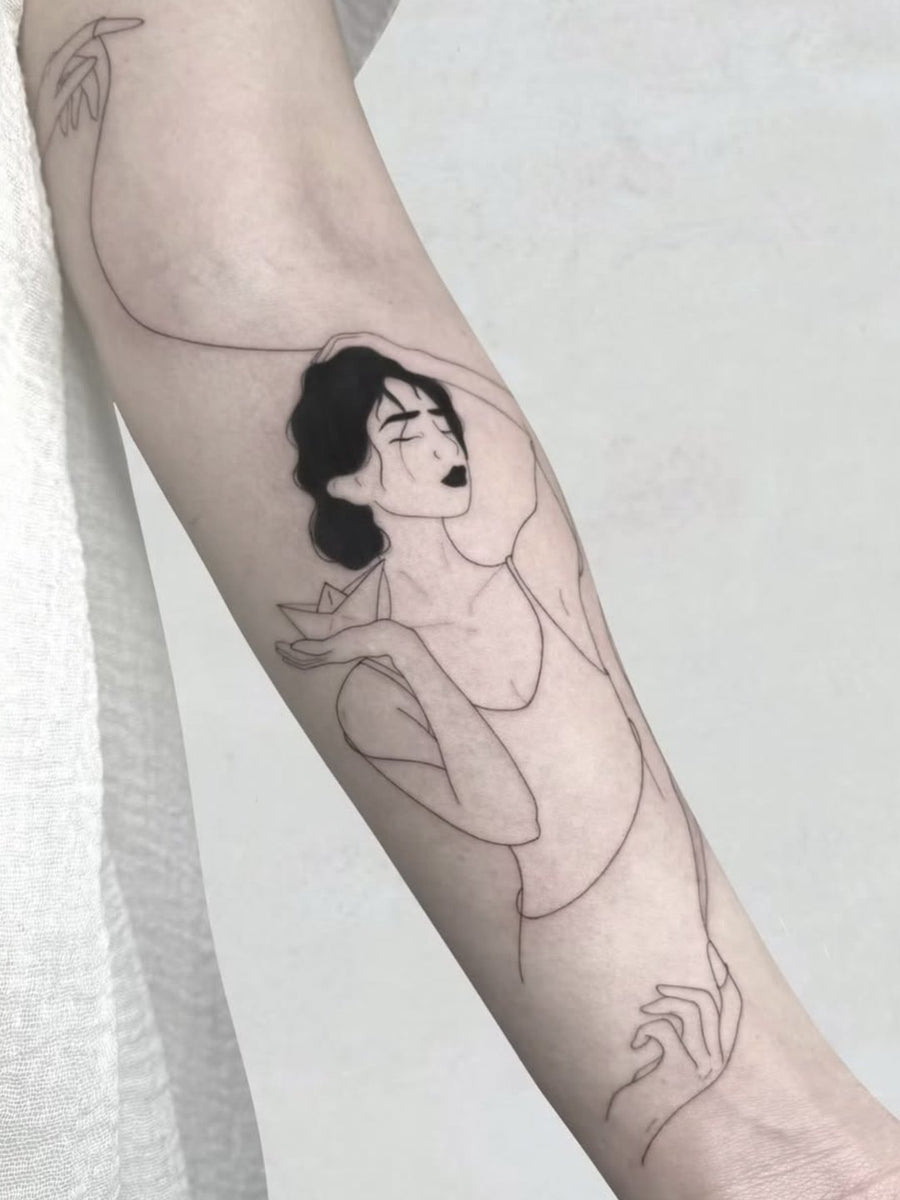 Tattoo by michelamonaco.art, guest artist at The White Whale Tattoo Society, Milano